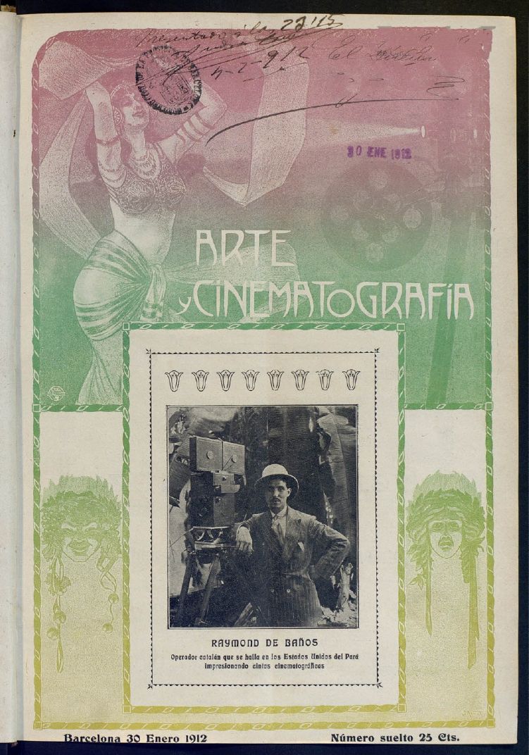 ARTE Y CINEMATOGRAFIA magazine side cover Issue 33 30 January 1912