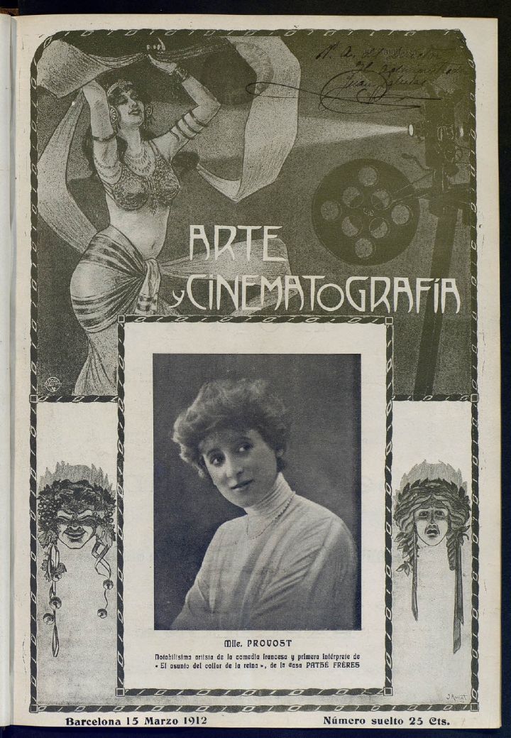 ARTE Y CINEMATOGRAFIA magazine side cover Issue 36 15 March 1912