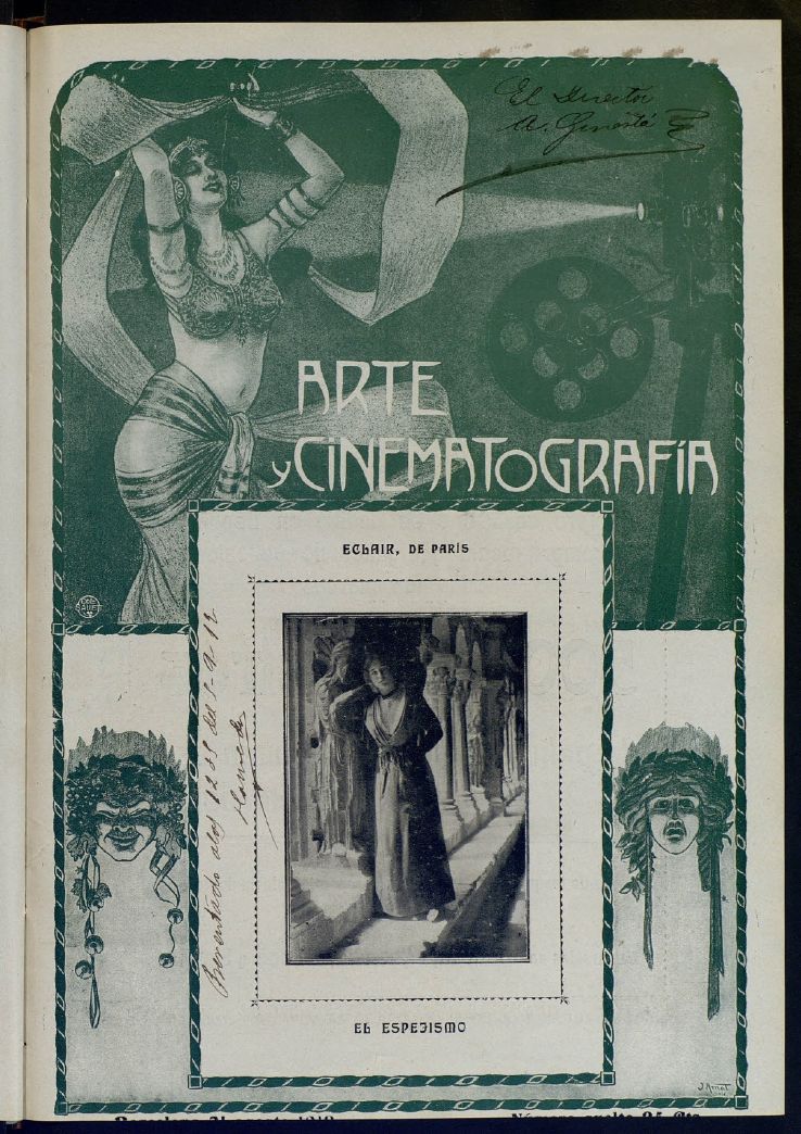 ARTE Y CINEMATOGRAFIA magazine side cover Issue 47 31 August 1912