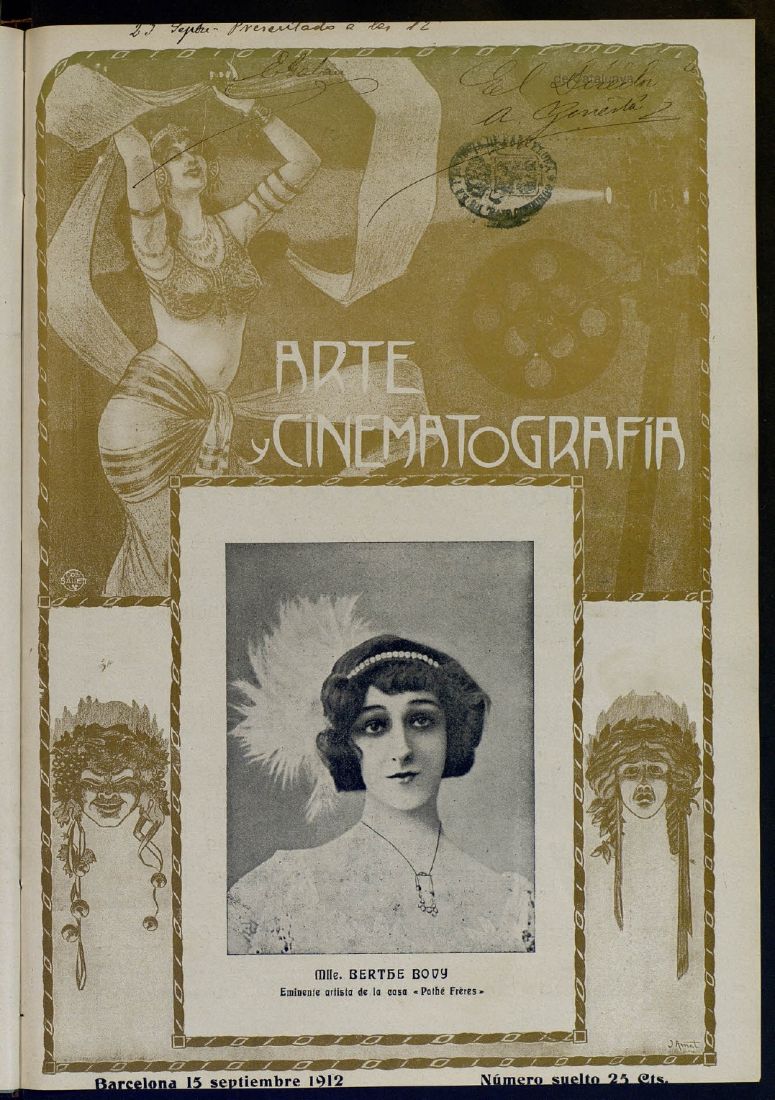 ARTE Y CINEMATOGRAFIA magazine side cover Issue 48 15 September 1912