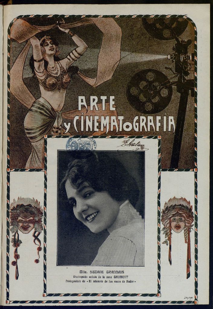 ARTE Y CINEMATOGRAFIA magazine side cover Issue 54 15 December 1912