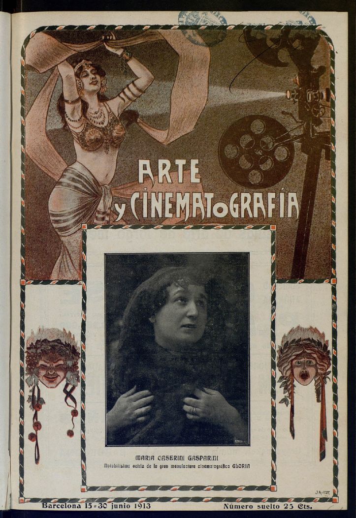 ARTE Y CINEMATOGRAFIA magazine side cover Issue 64 15 June 1913