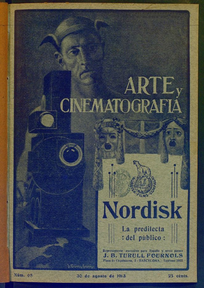 ARTE Y CINEMATOGRAFIA magazine side cover Issue 68 30 August 1913