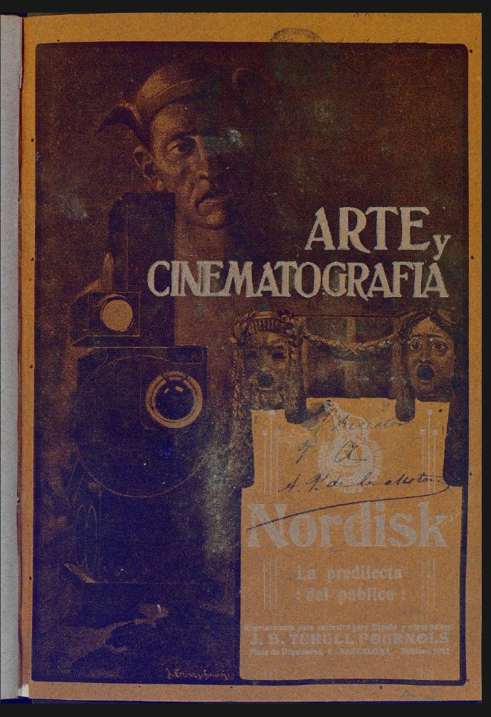 ARTE Y CINEMATOGRAFIA magazine side cover Issue 72 31 October 1913