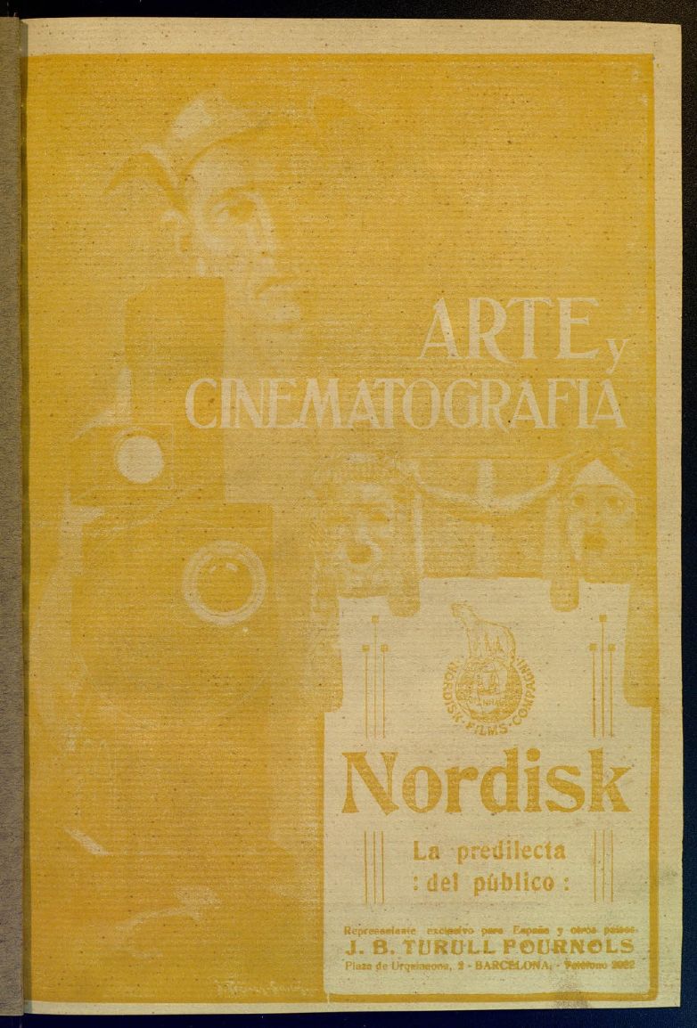 ARTE Y CINEMATOGRAFIA magazine side cover Issue 77 15 January 1914