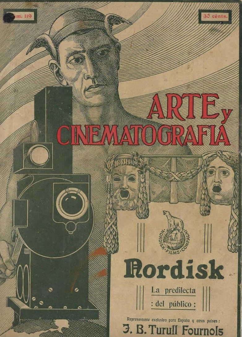 ARTE Y CINEMATOGRAFIA magazine side cover Issue 119 31 October 1915