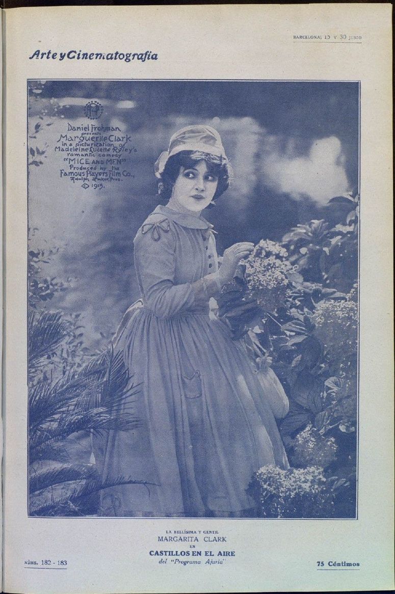 ARTE Y CINEMATOGRAFIA magazine side cover Issue 182-183 15 June 1918