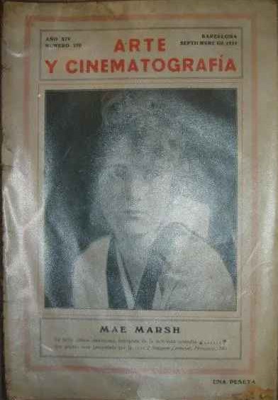 ARTE Y CINEMATOGRAFIA magazine side cover Issue 270  September 1923