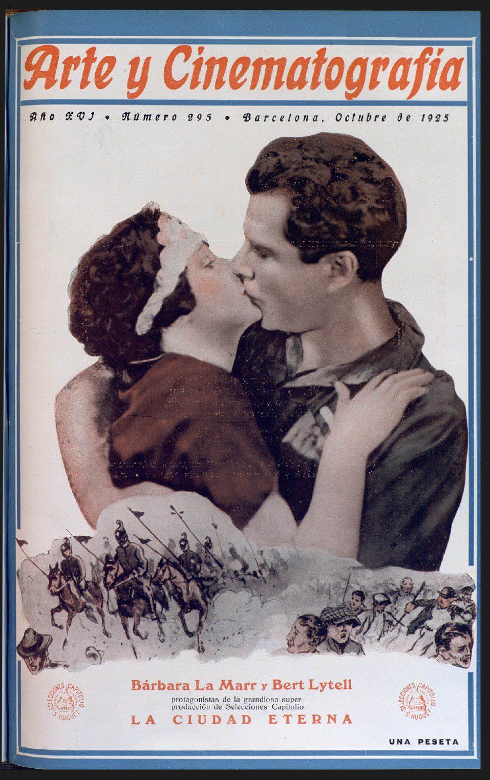 ARTE Y CINEMATOGRAFIA magazine side cover Issue 295  October 1925