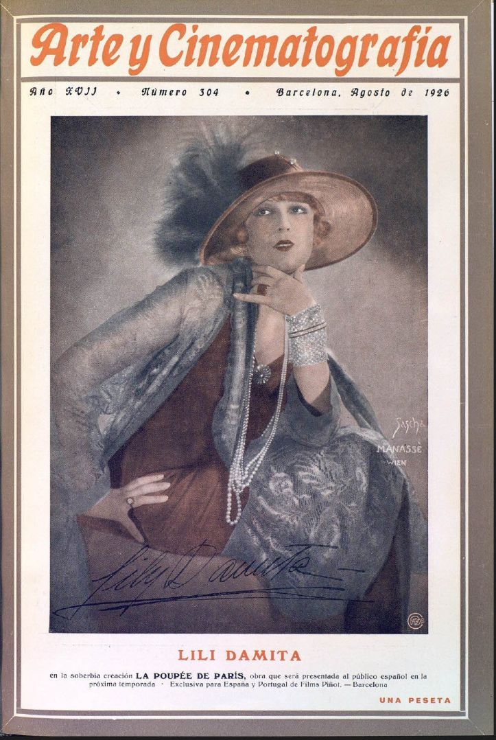 ARTE Y CINEMATOGRAFIA magazine side cover Issue 304  August 1926