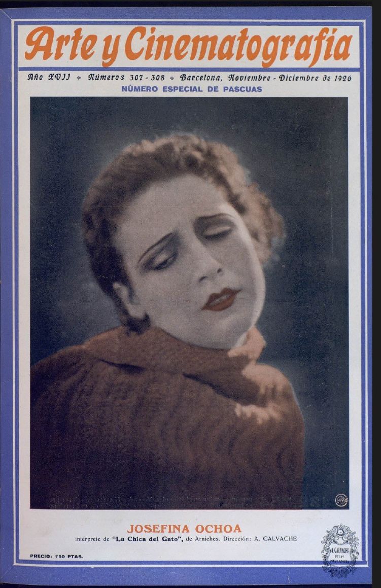 ARTE Y CINEMATOGRAFIA magazine side cover Issue 307-308  November/December 1926