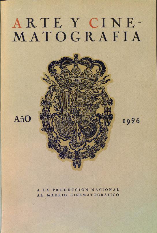 ARTE Y CINEMATOGRAFIA magazine side cover Issue 300   1926