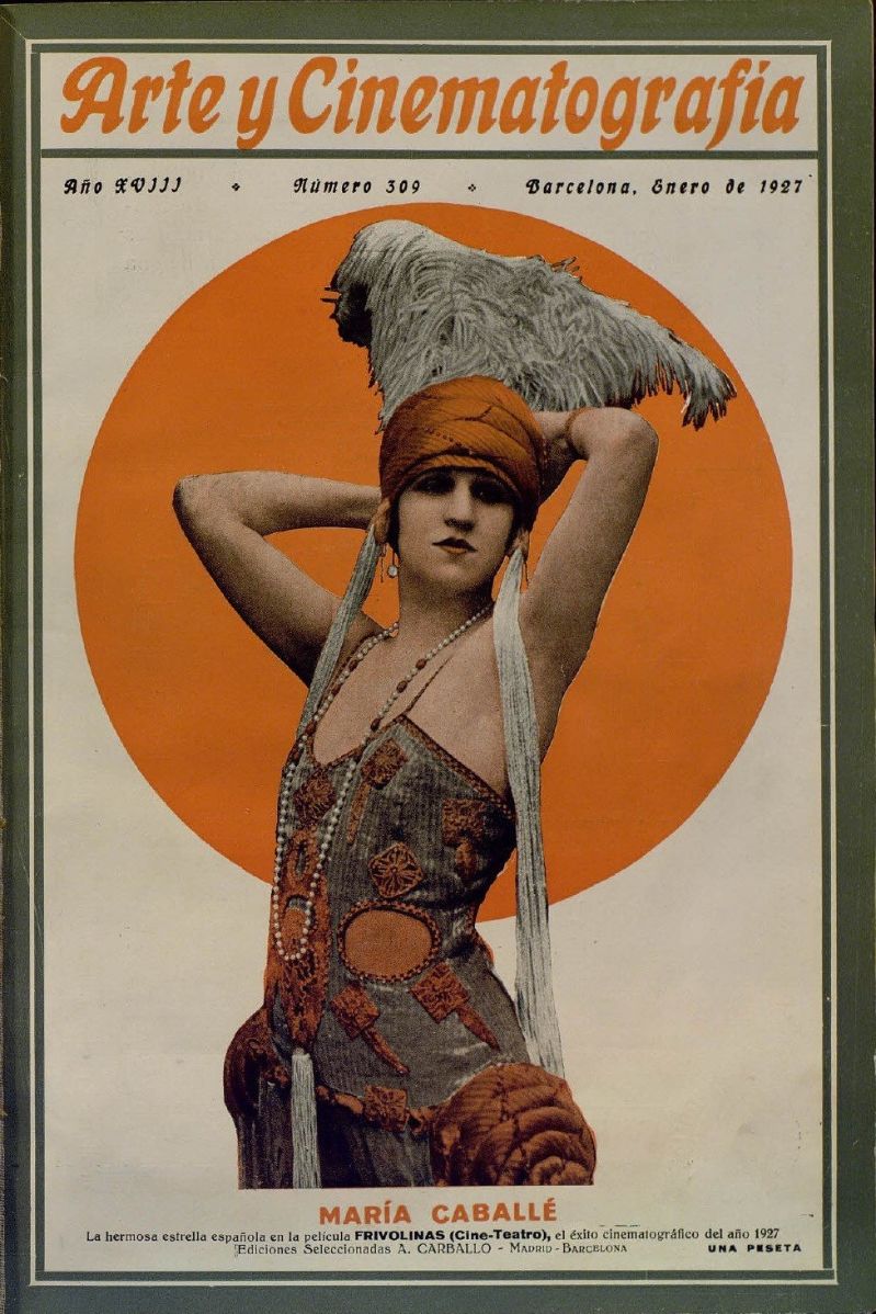 ARTE Y CINEMATOGRAFIA magazine side cover Issue 309  January 1927