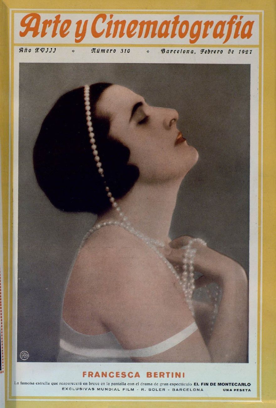 ARTE Y CINEMATOGRAFIA magazine side cover Issue 310  February 1927