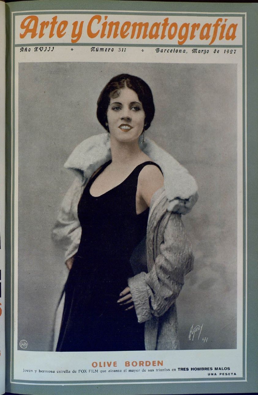 ARTE Y CINEMATOGRAFIA magazine side cover Issue 311  March 1927