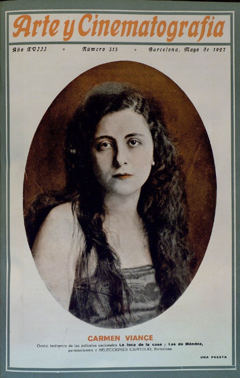 ARTE Y CINEMATOGRAFIA magazine side cover Issue 313  May 1927