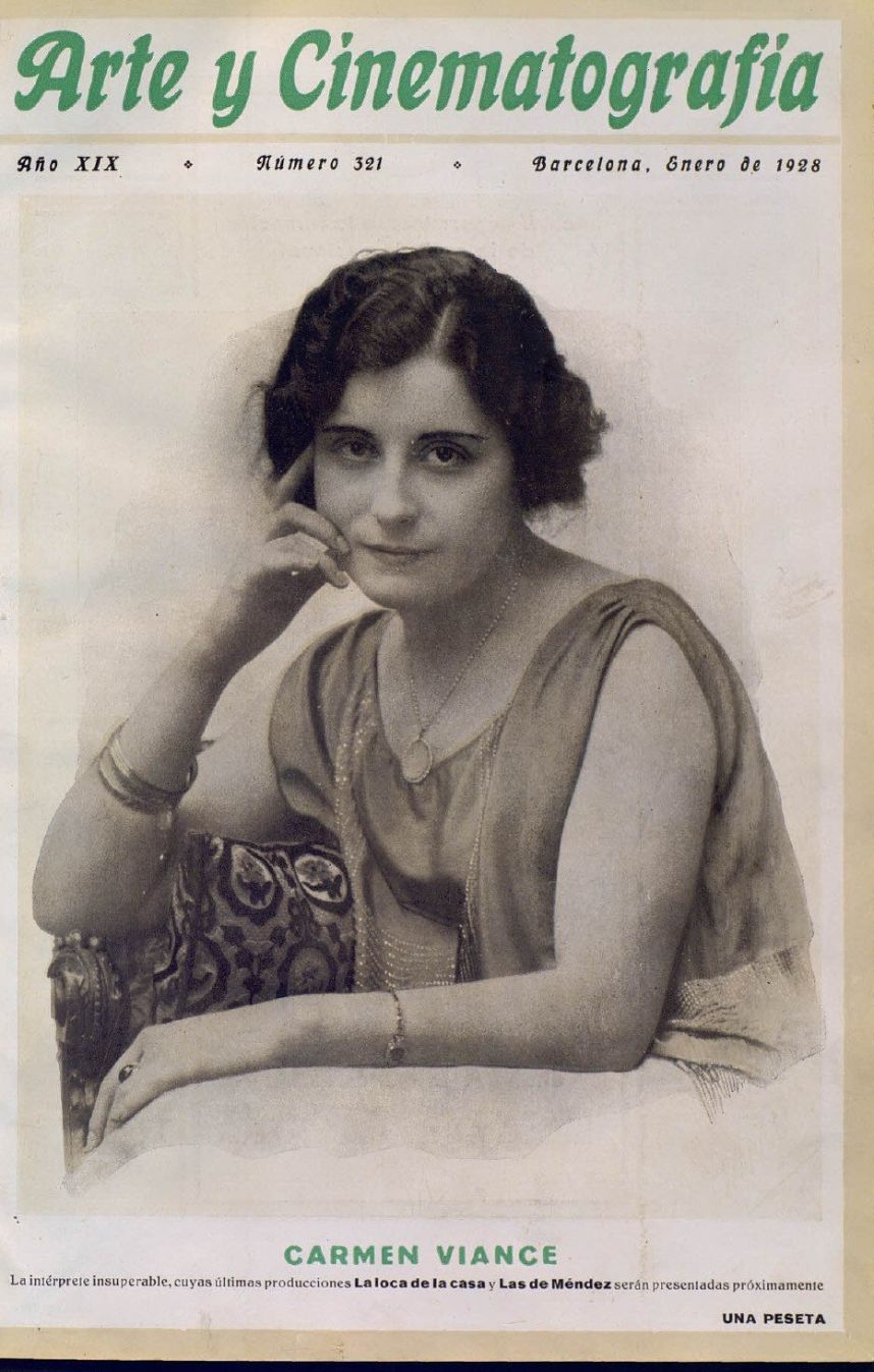 ARTE Y CINEMATOGRAFIA magazine side cover Issue 321  January 1928