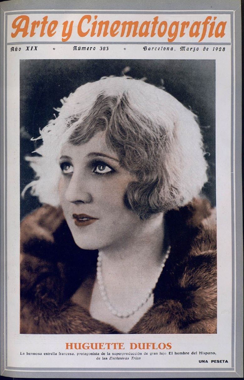 ARTE Y CINEMATOGRAFIA magazine side cover Issue 323  March 1928