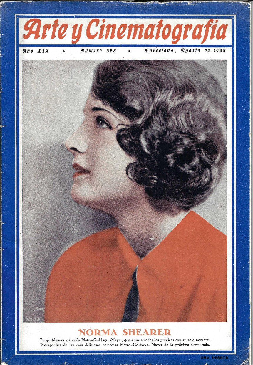 ARTE Y CINEMATOGRAFIA magazine side cover Issue 328  August 1928