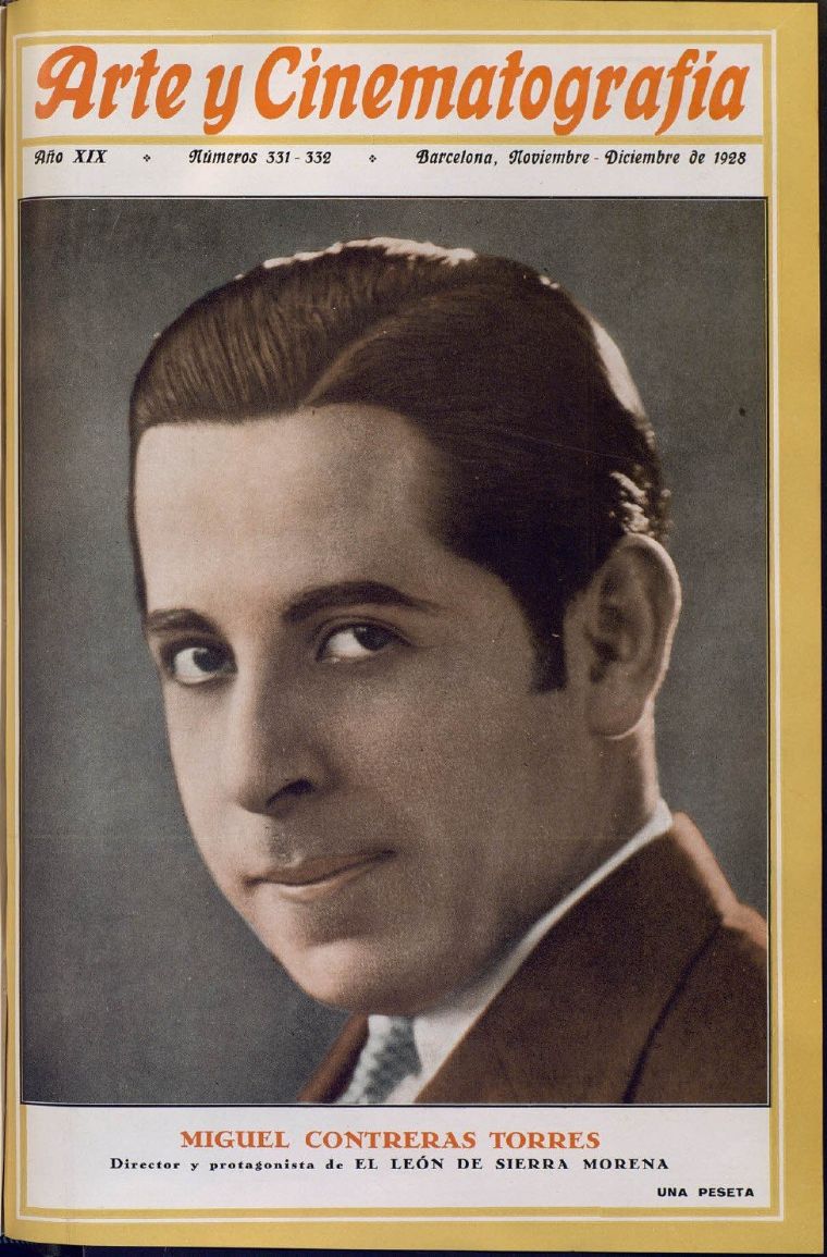 ARTE Y CINEMATOGRAFIA magazine side cover Issue 331-332  November/December 1928