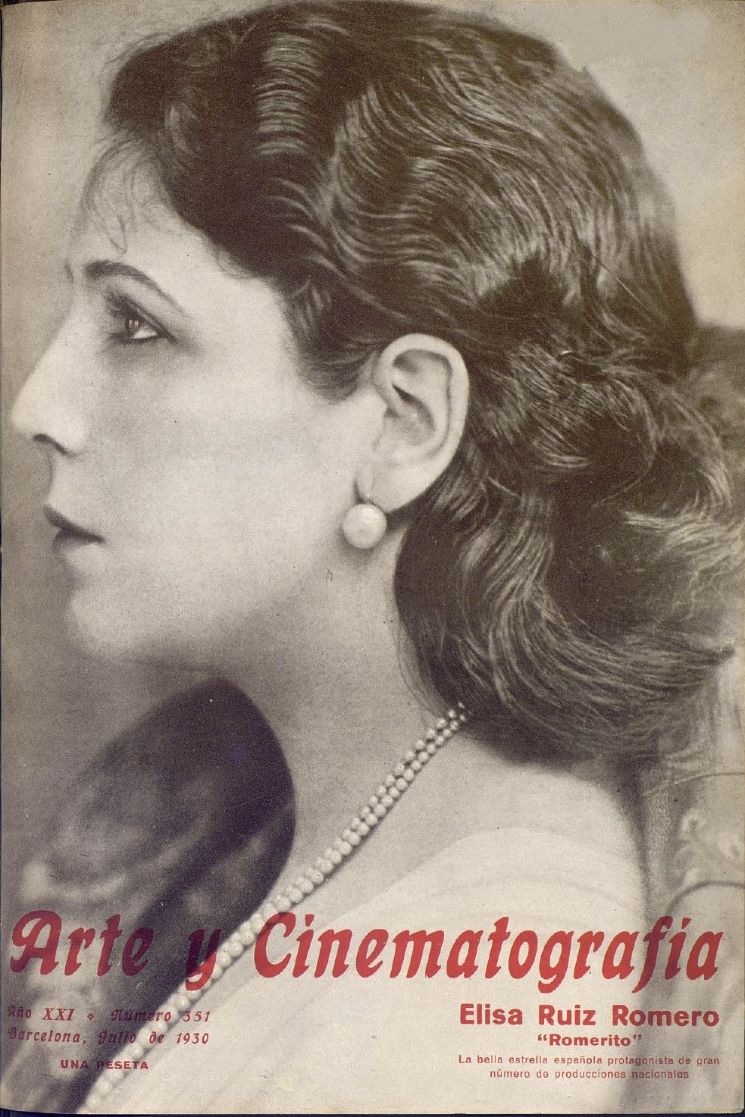 ARTE Y CINEMATOGRAFIA magazine side cover Issue 351  July 1930