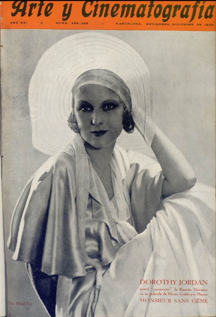 ARTE Y CINEMATOGRAFIA magazine side cover Issue 355-356  November/December 1930