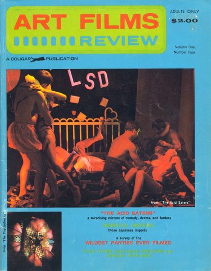 ART FILMS REVIEW magazine side cover Issue 4  Vol 1 # 4 Winter 1968