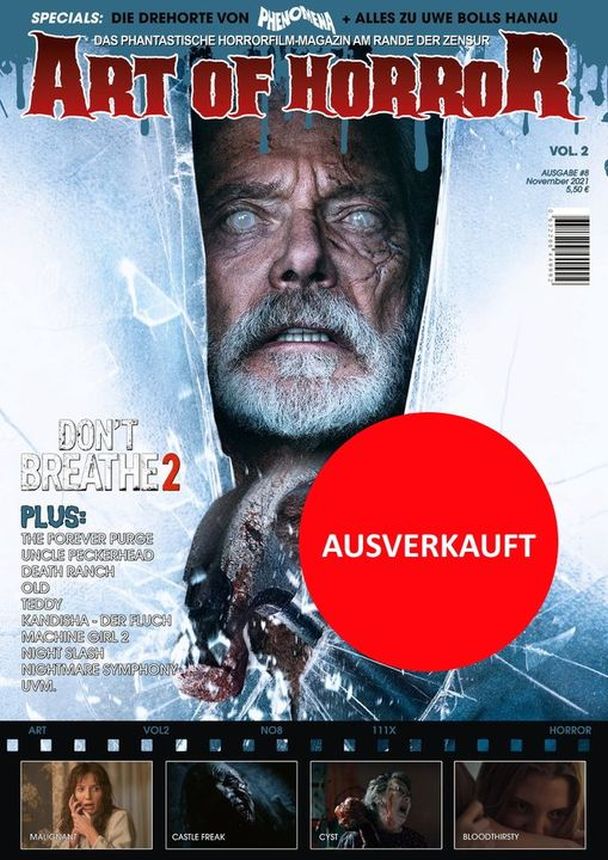 ART OF HORROR magazine side cover  November 2021