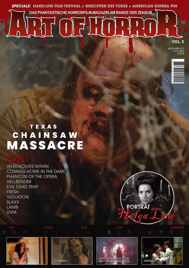 ART OF HORROR magazine side cover  June 2022