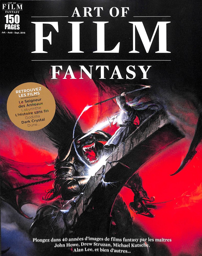 ART OF FILM (Fr) magazine side cover Issue 5  July/August/September 2018