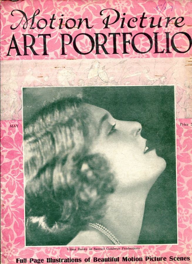 MOTION PICTURE ART PORTFOLIO magazine side cover Issue 4  Vol 1 No 4 May 1927