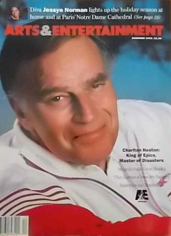ARTS AND ENTERTAINMENT magazine side cover December 1992
