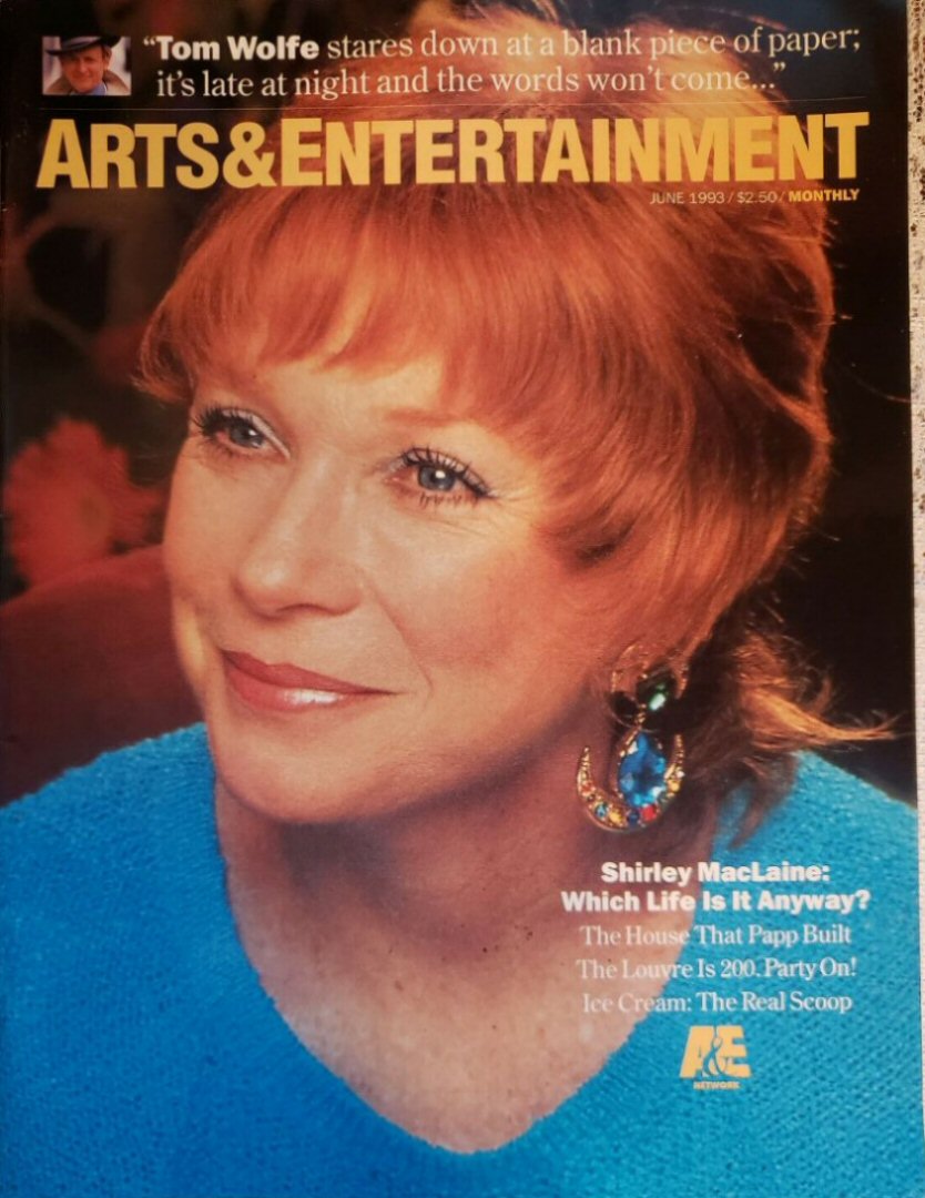 ARTS AND ENTERTAINMENT magazine side cover  June 1993