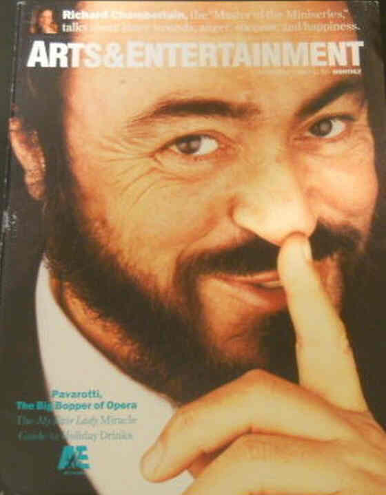 ARTS AND ENTERTAINMENT magazine side cover November 1993