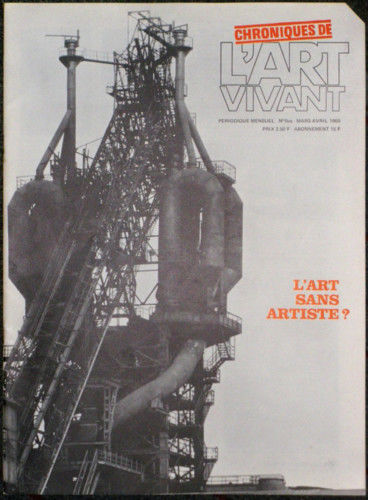 ART VIVANT | L magazine side cover Issue 1  March/April 1969