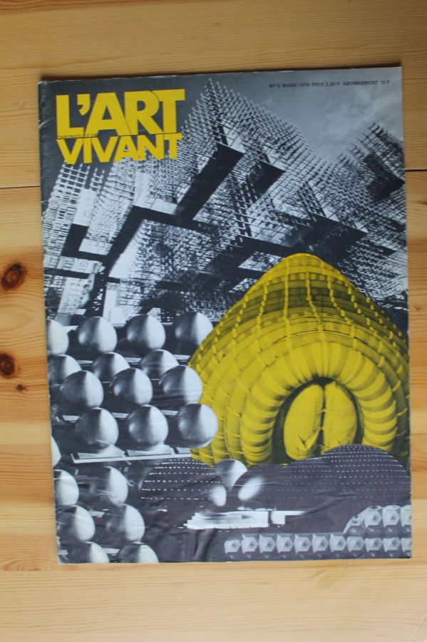 ART VIVANT | L magazine side cover Issue 9  March 1970