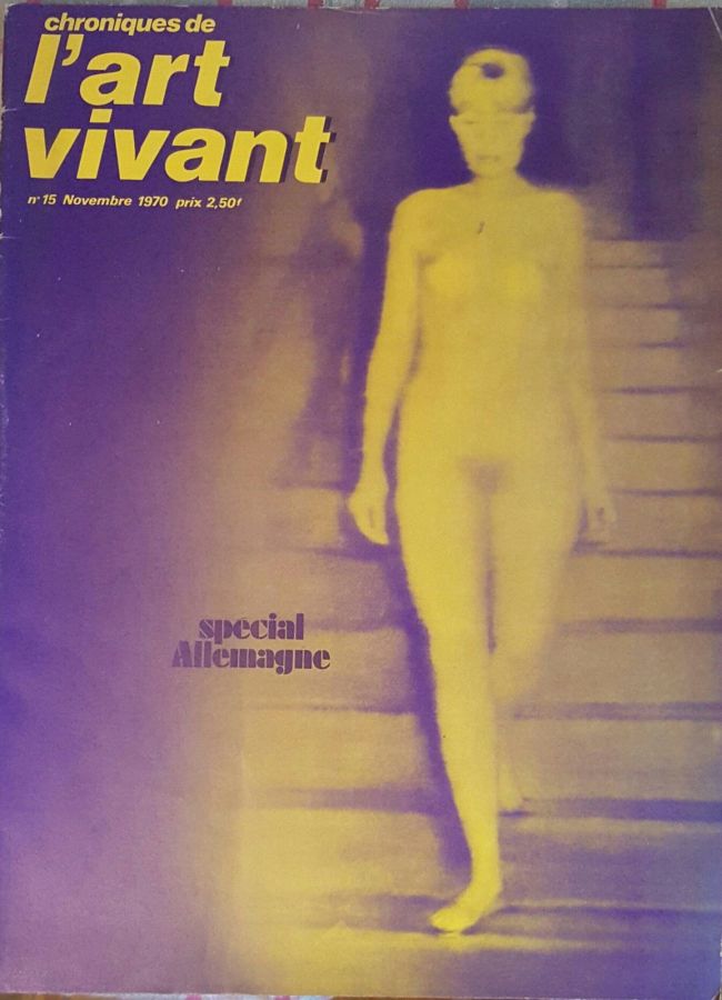 ART VIVANT | L magazine side cover Issue 15  November 1970