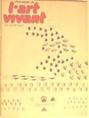 ART VIVANT | L magazine side cover Issue 21  June 1971