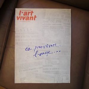 ART VIVANT | L magazine side cover Issue 33  October 1972