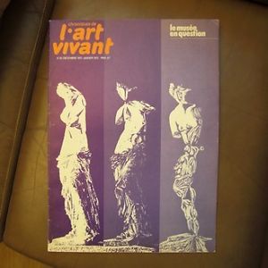 ART VIVANT | L magazine side cover Issue 35  December 1972