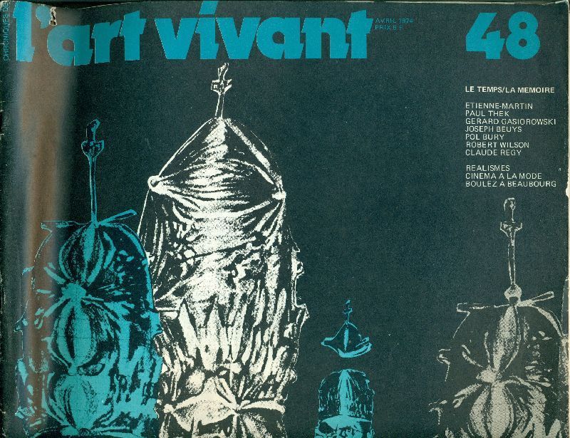 ART VIVANT | L magazine side cover Issue 48  April 1974
