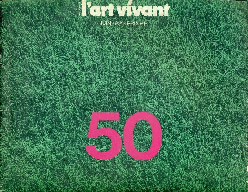 ART VIVANT | L magazine side cover Issue 50  June 1974