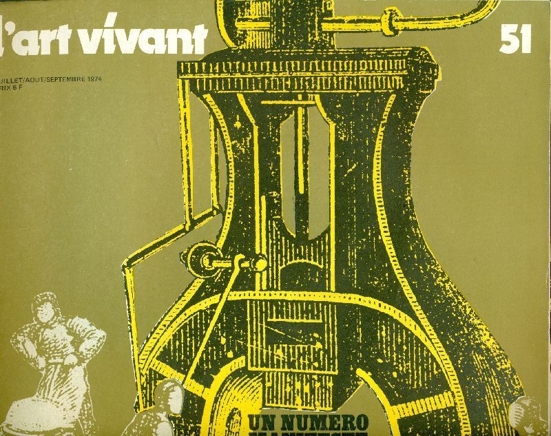 ART VIVANT | L magazine side cover Issue 51  July/September 1974
