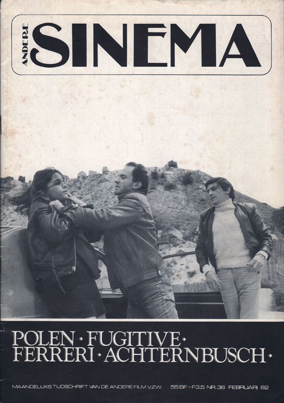 ANDERE SINEMA / AS magazine side cover Issue 36 February 1982