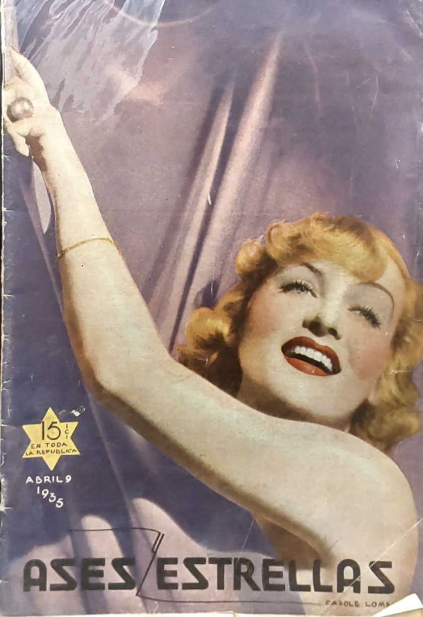 ASES ESTRELLAS magazine side cover  April 1935