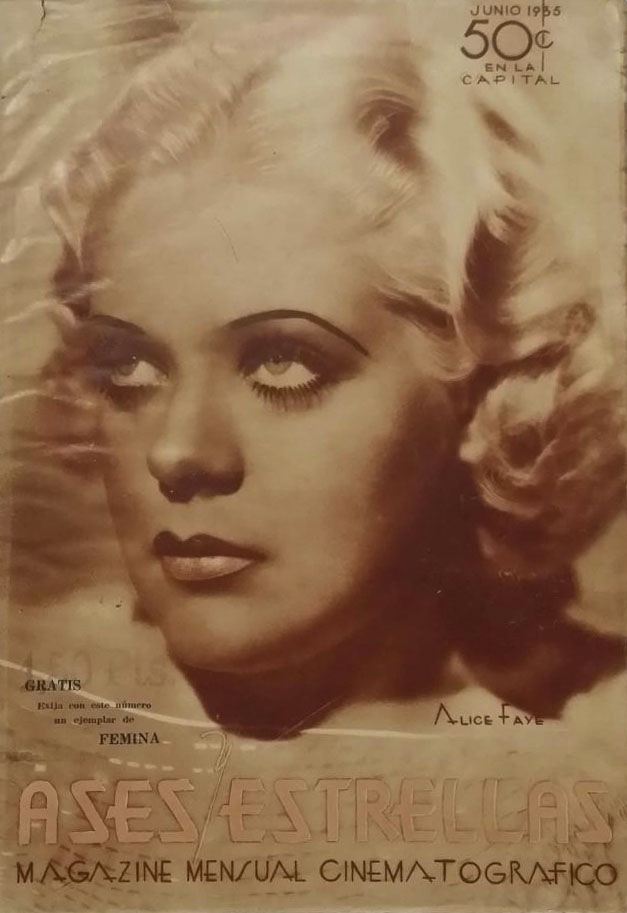 ASES ESTRELLAS magazine side cover  June 1935