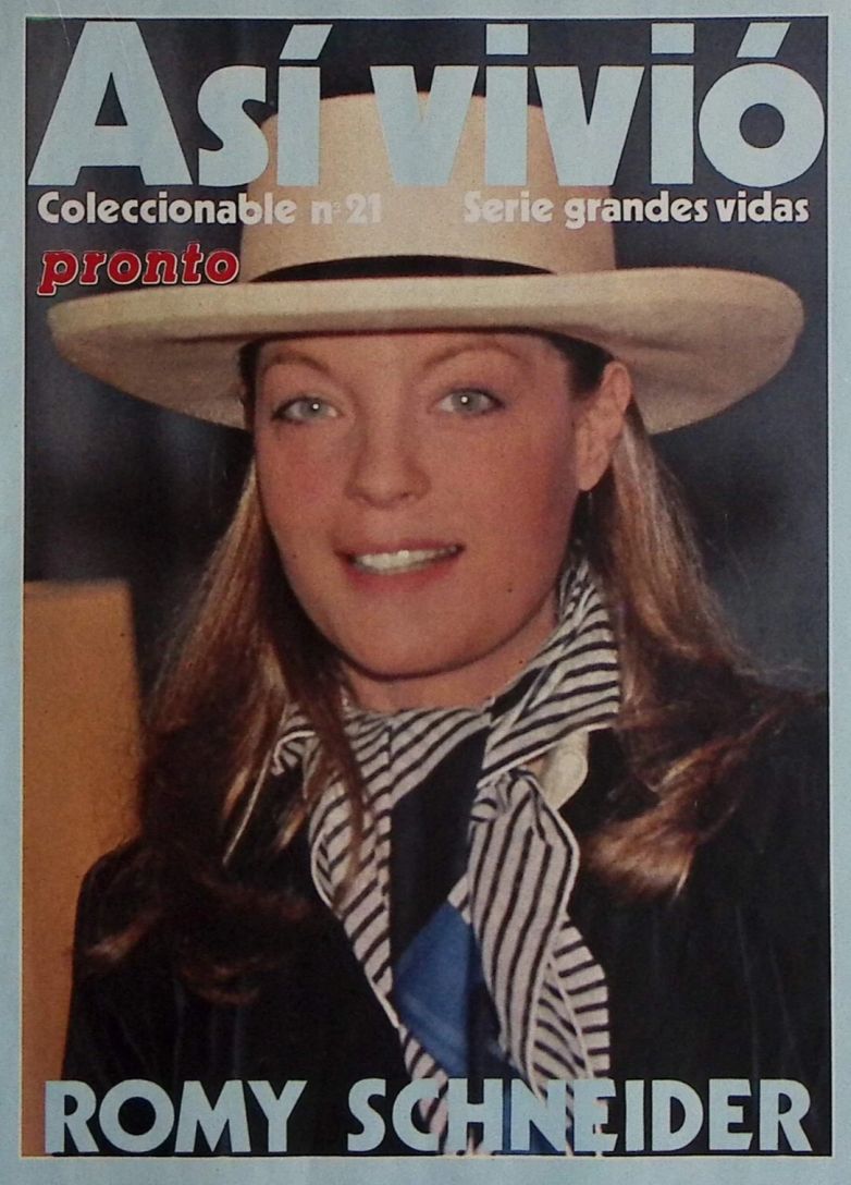 ASI VIVIO ROMY SCHNEIDER magazine side cover Issue 21   1984