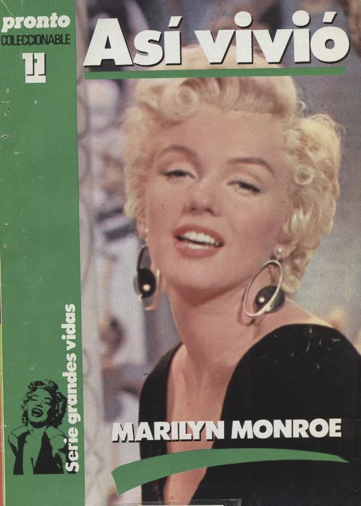 ASI VIVIO MARILYN MONROE magazine side cover Issue 11   1984