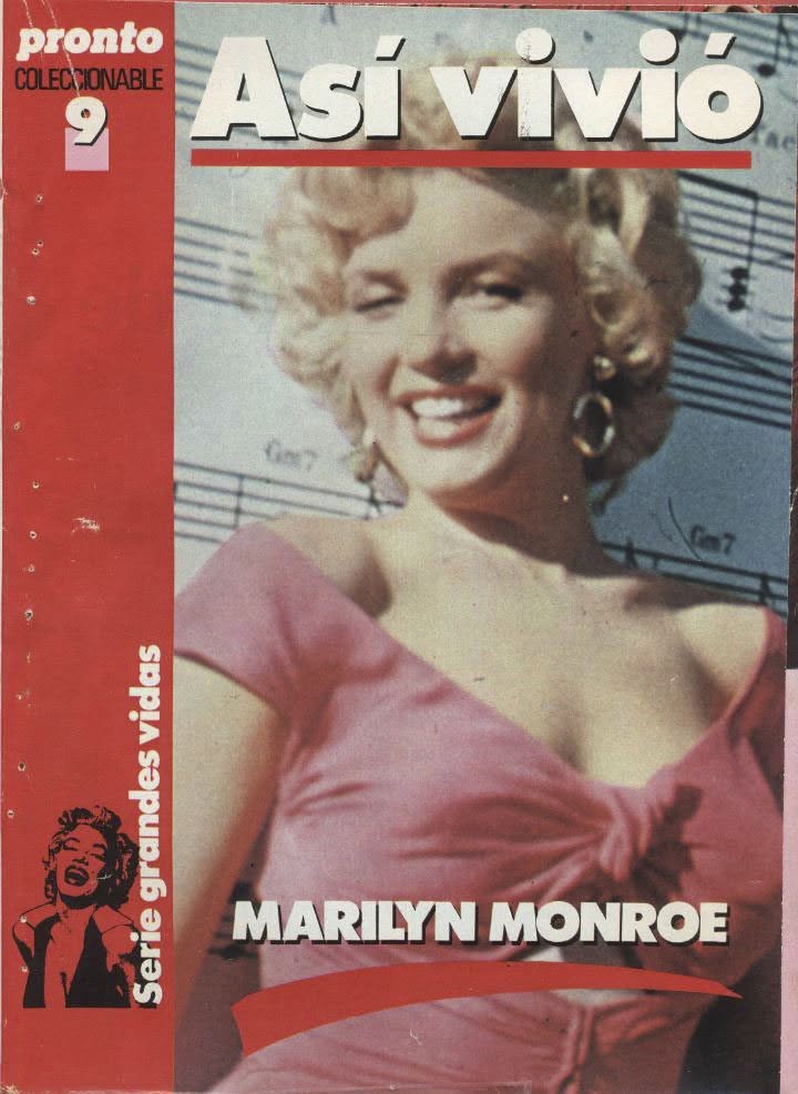 ASI VIVIO MARILYN MONROE magazine side cover Issue 9   1984