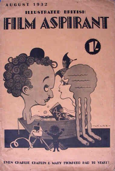 ILLUSTRATED BRITISH FILM ASPIRANT magazine side cover August 1932